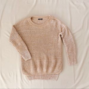 ~ SOLD~ Shein Beige Oversized Sweater One Size